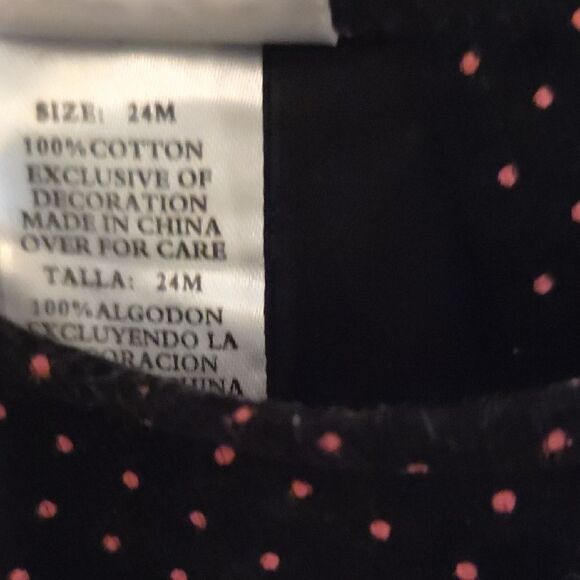 ToddlerBlueberi Boulevard Black Dress with Pink Dots - Picture 3 of 5